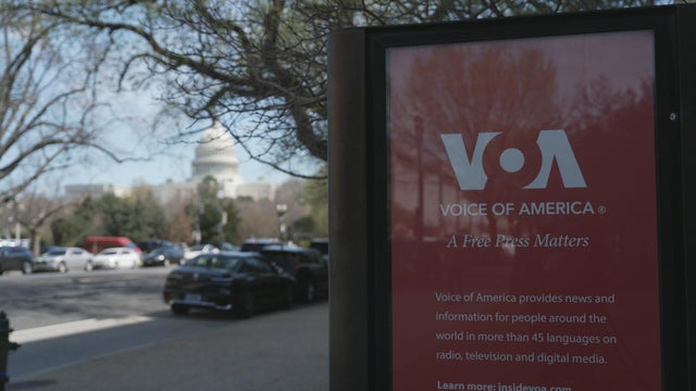 Voice of America sign